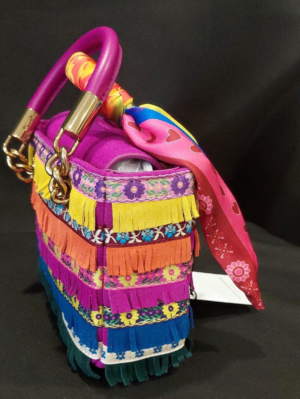 KURT GEIGER LONDON MINI SQUARE KENSINGTON BAG - Picture 5 of 11